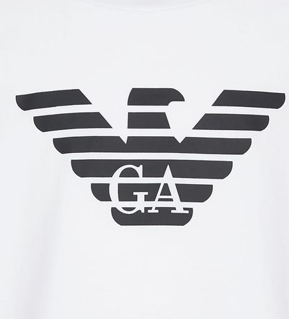 Emporio Armani T-shirt - Hvid m. Navy Emporio Armani T-shirt - Hvid m. Navy