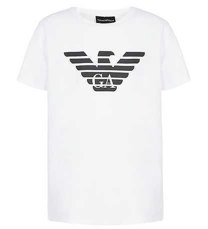Emporio Armani T-shirt - Hvid m. Navy Emporio Armani T-shirt - Hvid m. Navy