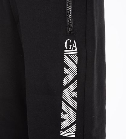 Emporio Armani Sweatpants - Sort m. Hvid Emporio Armani Sweatpants - Sort m. Hvid