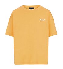Emporio Armani T-shirt - Yellow w. White Emporio Armani T-shirt - Yellow w. White