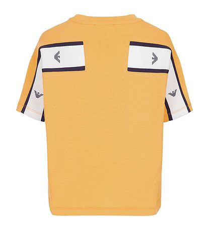 Emporio Armani T-shirt - Gul m. Hvid Emporio Armani T-shirt - Gul m. Hvid