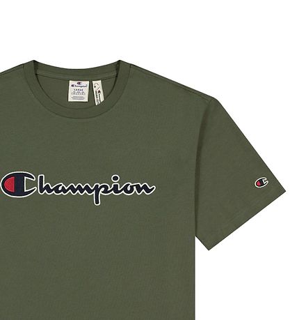 Champion Fashion T-shirt - Grøn m. Logo