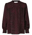 Rosemunde Bluse - Recycled Polyester - Merlot Snake Print Rosemunde Bluse - Recycled Polyester - Merlot Snake Print