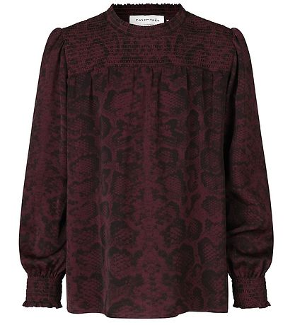 Rosemunde Bluse - Recycled Polyester - Merlot Snake Print Rosemunde Bluse - Recycled Polyester - Merlot Snake Print