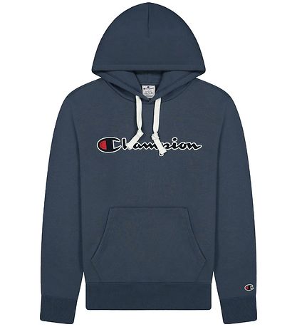 Champion Fashion Hættetrøje - Blå m. Logo Champion Fashion Hættetrøje - Blå m. Logo