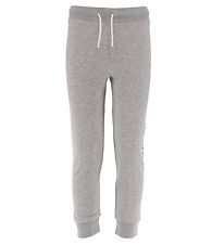 GANT Sweatpants - Crest Shield - Gråmeleret m. Navy GANT Sweatpants - Crest Shield - Gråmeleret m. Navy
