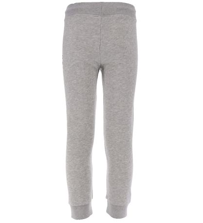 GANT Sweatpants - Crest Shield - Gråmeleret m. Navy GANT Sweatpants - Crest Shield - Gråmeleret m. Navy