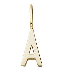 Design Letters Vedhæng Til Halskæde - A - 18 K Guldbelagt Design Letters Vedhæng Til Halskæde - A - 18 K Guldbelagt