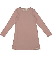 MarMar Natkjole - Uld - Pointelle - Burnt Rose MarMar Natkjole - Uld - Pointelle - Burnt Rose