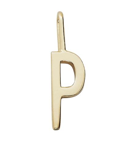 Design Letters Pendant For Necklace - P - 18K Gold Plated
