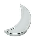 Pendentif à Collier Design Letters - Lune - Argent/Blanc