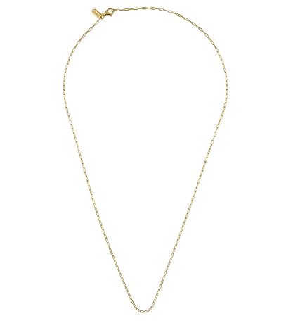 Design Letters Halskæde - Square Link - 45 cm - 18 K Guldbelagt