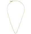 Design Letters Halskæde - Square Link - 40 cm - 18 K Guldbelagt