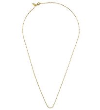 Design Letters Halskæde - Square Link - 40 cm - 18 K Guldbelagt