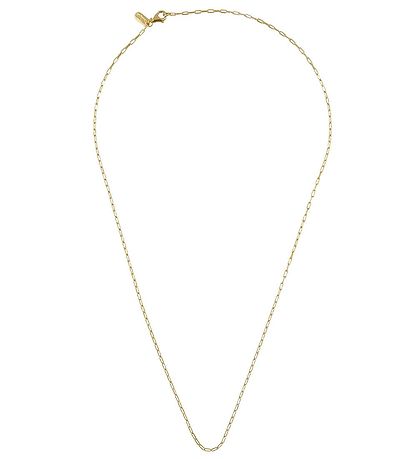 Design Letters Halskæde - Square Link - 40 cm - 18 K Guldbelagt