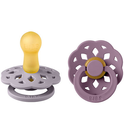 BIBS Boheme Sutter - 2-pak - Str. 2 - Rund - Fossil Grey/Mauve BIBS Boheme Sutter - 2-pak - Str. 2 - Rund - Fossil Grey/Mauve