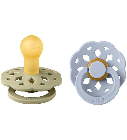 BIBS Boheme Sutter - 2-pak - Str. 1 - Rund - Khaki/Dusty Blue BIBS Boheme Sutter - 2-pak - Str. 1 - Rund - Khaki/Dusty Blue