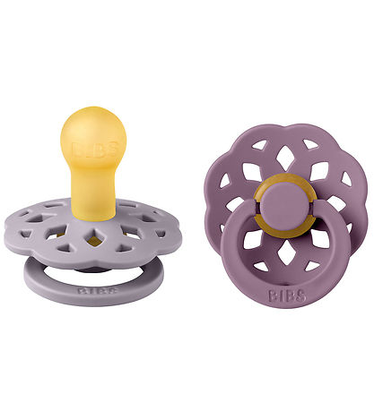 BIBS Boheme Sutter - 2-pak - Str. 1 - Rund - Fossil Grey/Mauve BIBS Boheme Sutter - 2-pak - Str. 1 - Rund - Fossil Grey/Mauve