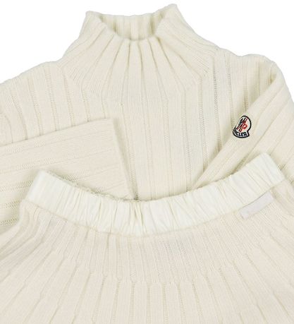 Moncler Sæt - Bluse/Nederdel - Uld - Natural