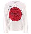Moncler Bluse - Hvid m. Rød Moncler Bluse - Hvid m. Rød