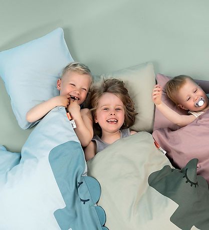 Done by Deer Sengetøj - Junior - Croco Powder Done by Deer Sengetøj - Junior - Croco Powder