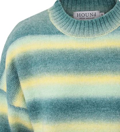 Hound Bluse - Strik - Stribet Grøn Hound Bluse - Strik - Stribet Grøn