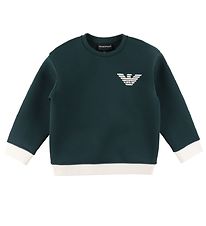 Emporio Armani Bluse - Green Gables m. Hvid Emporio Armani Bluse - Green Gables m. Hvid