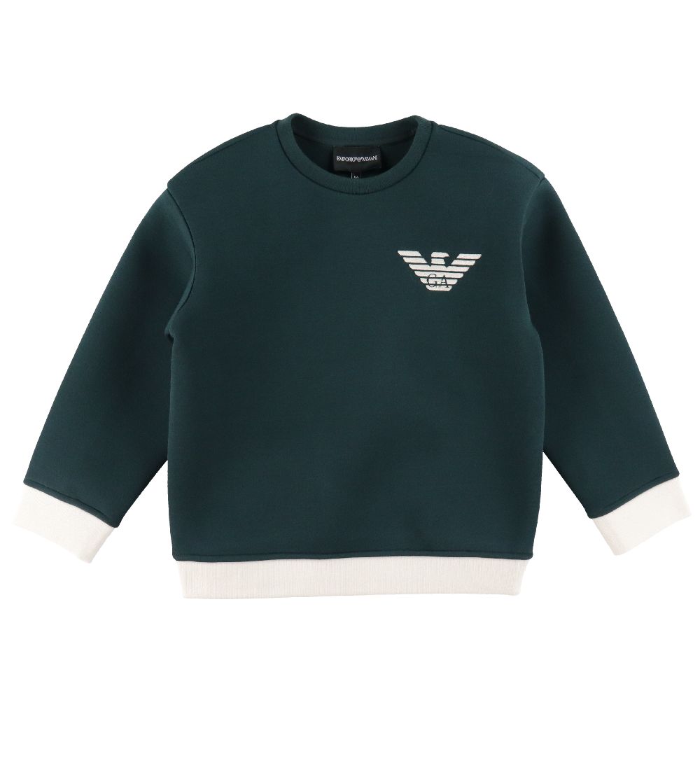 Emporio Armani Bluse - Green Gables m. Weiß - Emporio Armani - 10 Jahre (140) - Blusen