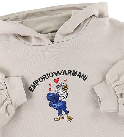 Emporio Armani Sweatkjole - Silver Cloud Emporio Armani Sweatkjole - Silver Cloud