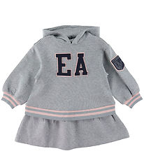 Emporio Armani Kjole - Gråmeleret m. Rosa Emporio Armani Kjole - Gråmeleret m. Rosa