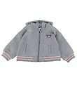 Emporio Armani Cardigan - Gråmeleret m. Rosa Emporio Armani Cardigan - Gråmeleret m. Rosa