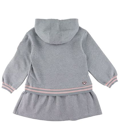 Emporio Armani Kjole - Gråmeleret m. Rosa