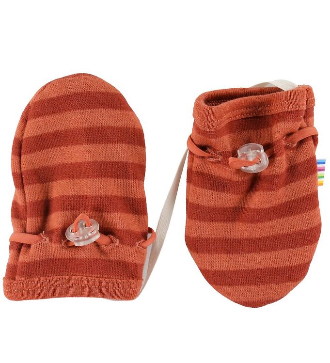 Joha Luffer – Uld – Orange/Rødstribet