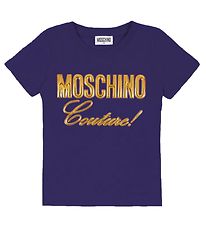 Moschino T-shirt - Navy m. Guld Moschino T-shirt - Navy m. Guld