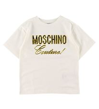 Moschino T-shirt - Hvid m. Guld Moschino T-shirt - Hvid m. Guld