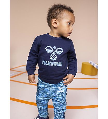 Hummel Sweatshirt - hmlLime - Black Iris