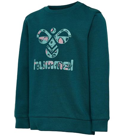 Hummel Sweatshirt - hmlLime - Airy Blue