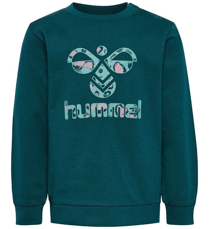 Hummel Sweatshirt - hmlLime - Airy Blue