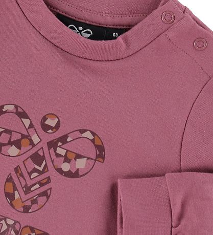Hummel Sweatshirt - HmlLime - Deco Rose Hummel Sweatshirt - HmlLime - Deco Rose