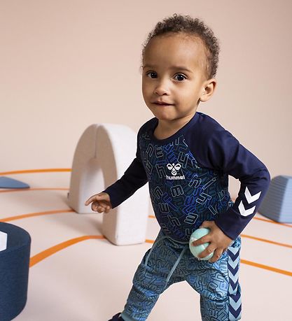 Hummel Sweatpants - hmlOlympus - Mineral Blue