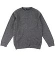 Emporio Armani Bluse - Uld/Akryl - Gråmeleret m. Hvid Emporio Armani Bluse - Uld/Akryl - Gråmeleret m. Hvid