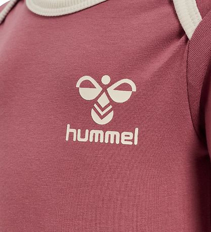 Hummel Romper l/s - hmlMaule - Decoratie Rose