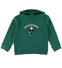 Emporio Armani Hættetrøje - Evergreen m. Ørn Emporio Armani Hættetrøje - Evergreen m. Ørn