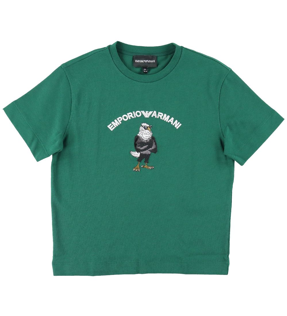 Emporio Armani T-Shirt - Evergreen m. Adler - Emporio Armani - 10 Jahre (140) - T-Shirts