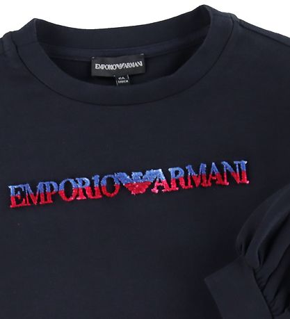 Emporio Armani Bluse - Blue Navy m. Velour
