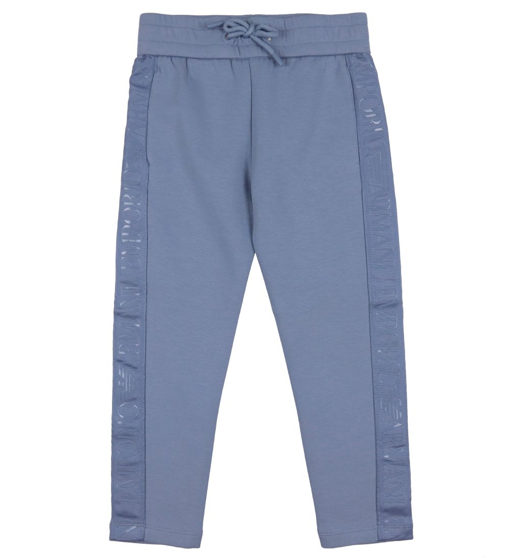 Pantalon Emporio Armani - Vieux Bleu av Logo Ray - Emporio Armani - 8 ans 128 - Pantalon - Coton 70 €