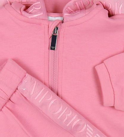 Emporio Armani Bukser/Cardigan - Flamingo m. Logostribe Emporio Armani Bukser/Cardigan - Flamingo m. Logostribe
