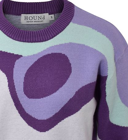Hound Bluse - Pattern Knit - Multi Colour Hound Bluse - Pattern Knit - Multi Colour