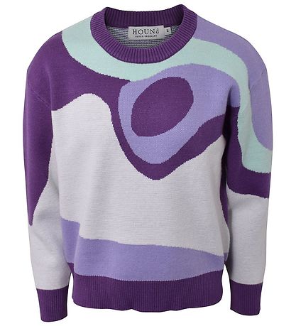 Hound Bluse - Pattern Knit - Multi Colour Hound Bluse - Pattern Knit - Multi Colour