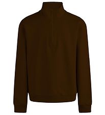 Grunt Sweatshirt - Delfo Sweat Half Zip - Brown Grunt Sweatshirt - Delfo Sweat Half Zip - Brown